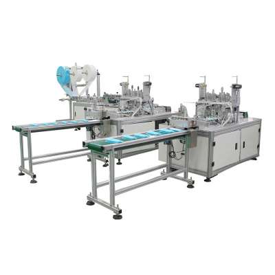 disposable 3 ply automatic surgical medical flat dustproof face mask making machine